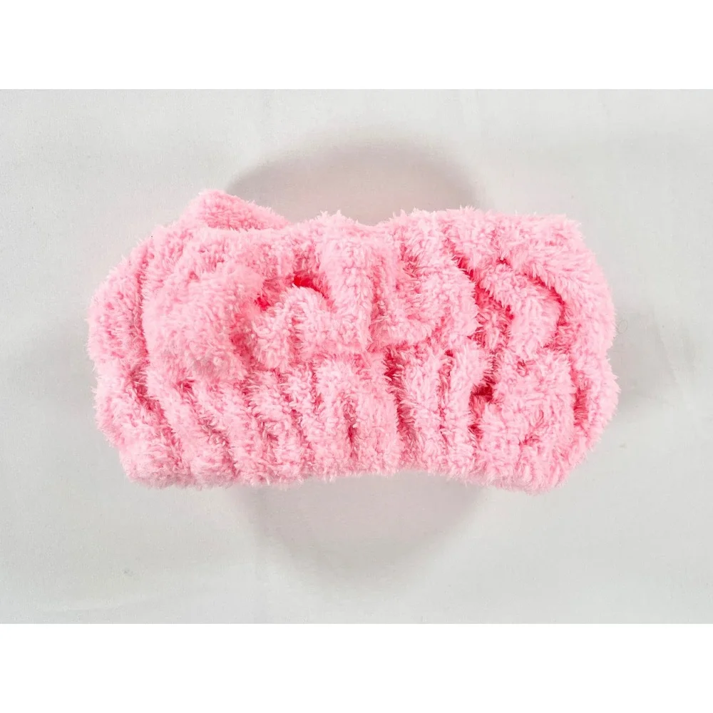 Young Living Essential Oils YL Pink‎ Spa Headband Plush Skincare Bow Facial GRWM